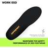image:imageSuperfeet Work ESD Insoles  Electrostatic Dissipative Protection Heel Impact Cushioning amp Durable Support for Safety Toe Boots and Work Shoes 9511 Men  10512 Women557 Men  658 Women