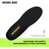 image:imageSuperfeet Work ESD Insoles  Electrostatic Dissipative Protection Heel Impact Cushioning amp Durable Support for Safety Toe Boots and Work Shoes 9511 Men  10512 Women11513 Men  12514 Women